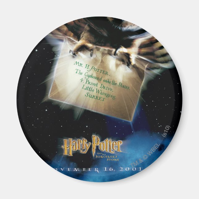 Owl mit Letter Movie Poster Magnet (Vorne)