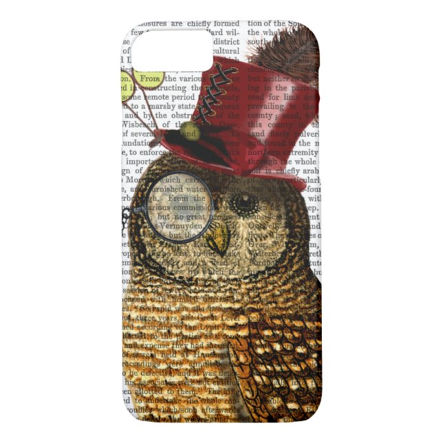 Owl mit Top Hat 3 Case-Mate iPhone Hülle (Rückseite)
