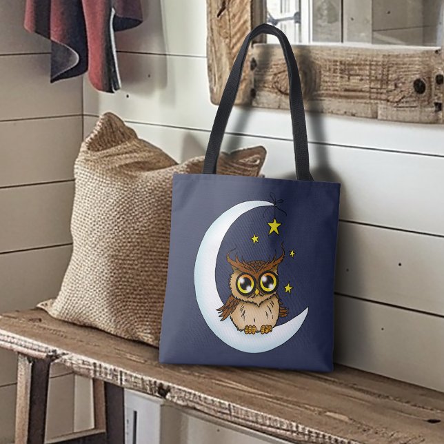 Owl Moon Blue Niedlich Stars (Von Creator hochgeladen)
