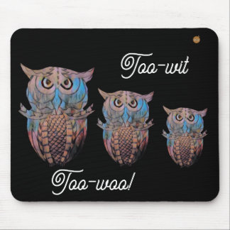 Owl mouse-mat. mousepad
