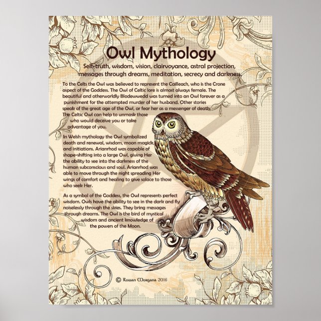 OWL MYTHOLOGY POSTER (Vorne)