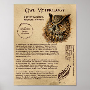 OWL MYTHOLOGY POSTER