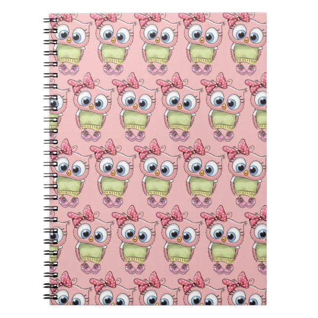 Owl Notebook Notizblock (Vorderseite)