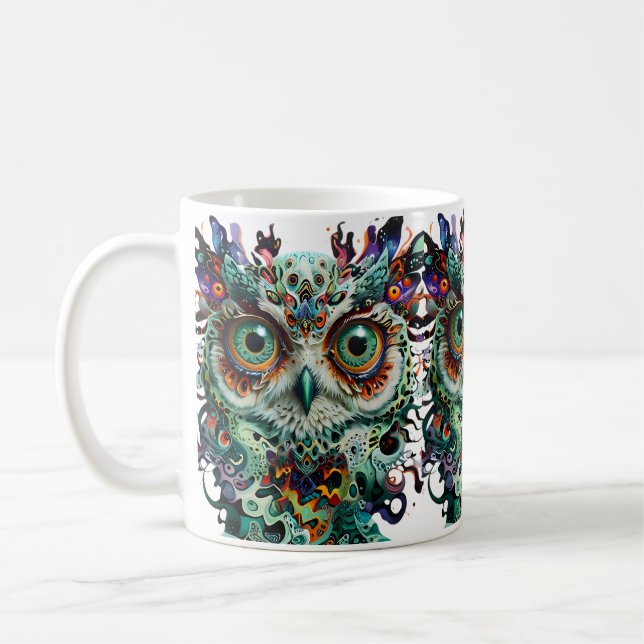 Owl of Wisdom Inspiration Kaffeemübel Kaffeetasse (Links)