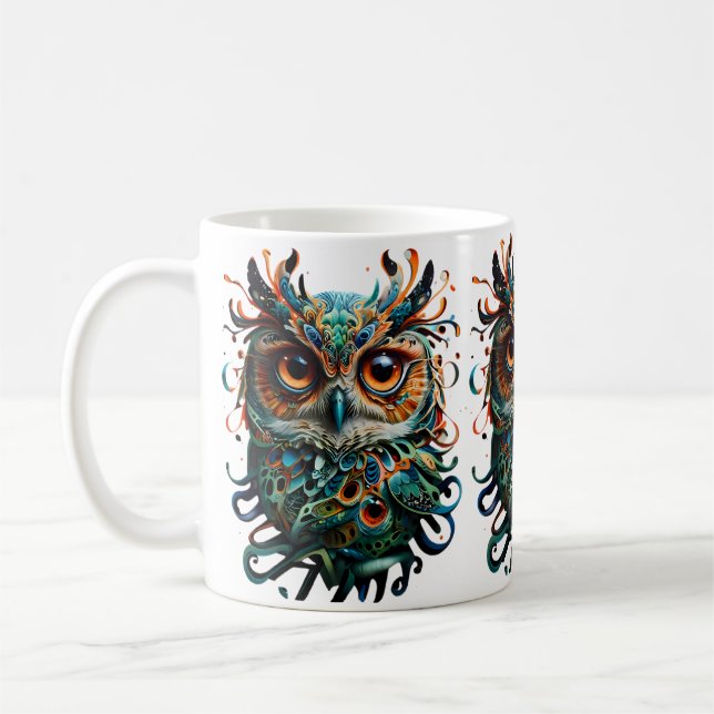 Owl of Wisdom Inspiration Kaffeemübel Kaffeetasse (Links)