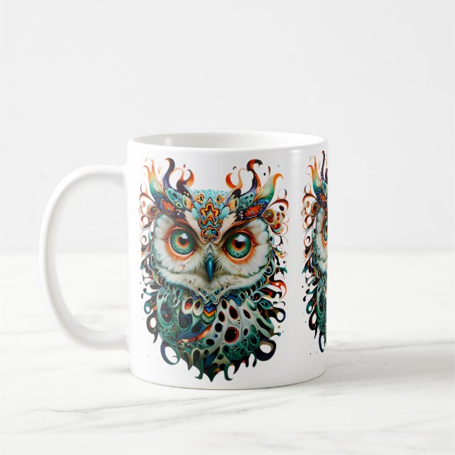 Owl of Wisdom Inspiration Kaffeemübel Kaffeetasse (Links)