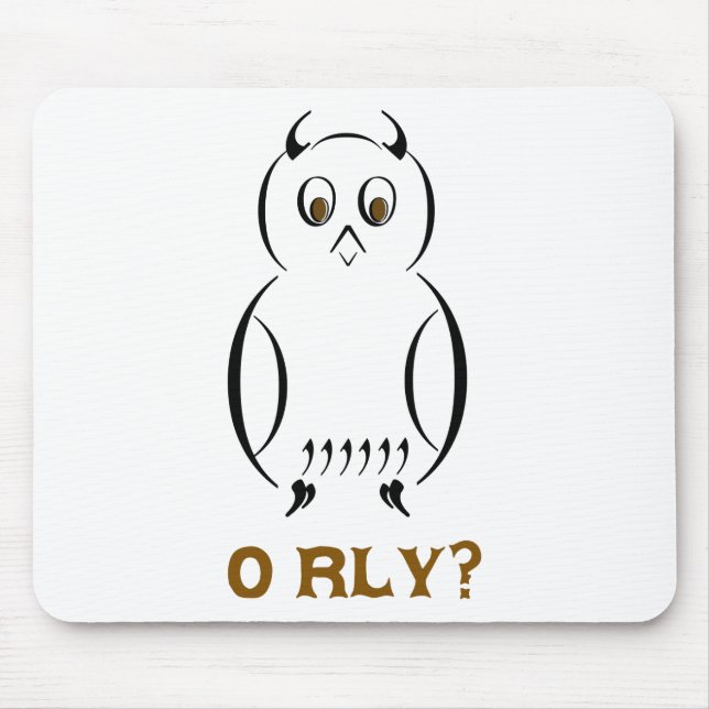 Owl O'Rly Mousepad (Vorne)