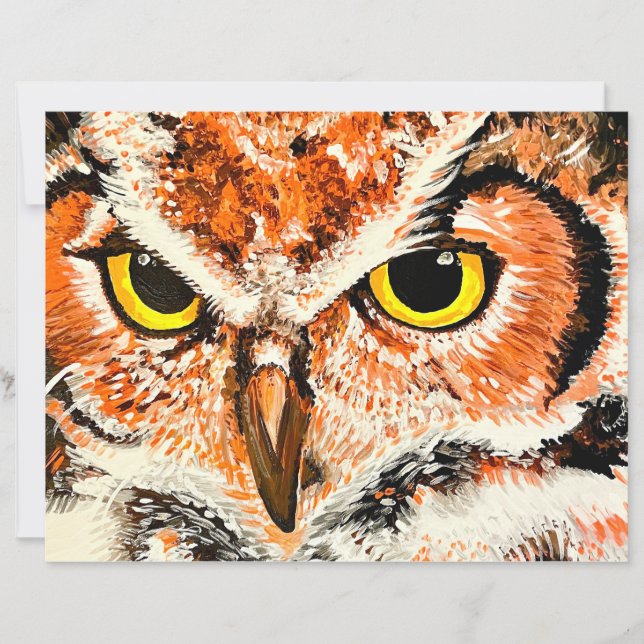 Owl Painting Print (Vorderseite)