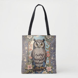 Owl Pastel Floral William Morris Inspiriert