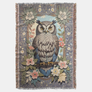 Owl Pastel Floral William Morris Inspiriert Decke