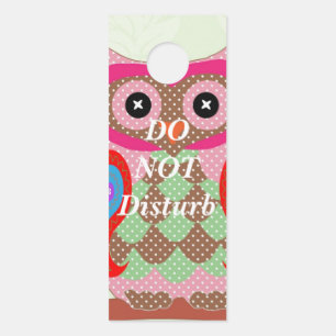 Owl Patchwork Design Türanhänger