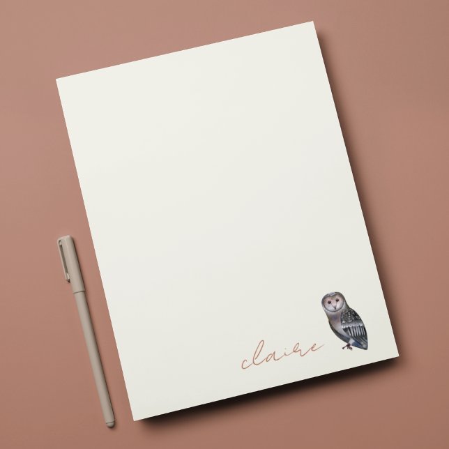 Owl Personalisierte Note Card Mitteilungskarte (Von Creator hochgeladen)