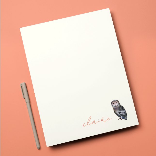 Owl Personalisierte Note Card Mitteilungskarte (Von Creator hochgeladen)