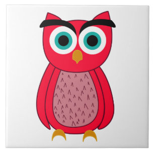 Owl Photo Print Fliese