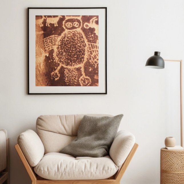 Owl Pictograph Utah, 9 Mile Canyon Poster (Von Creator hochgeladen)