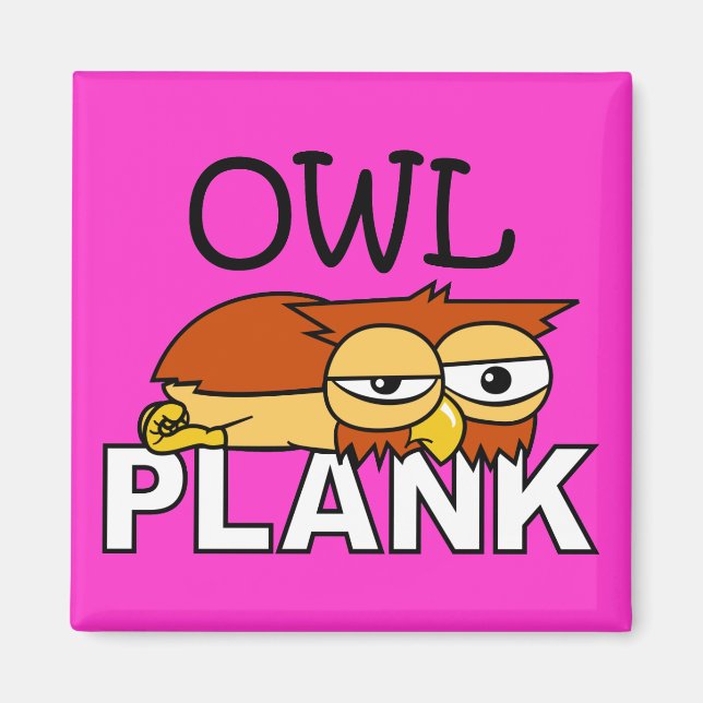 Owl Plank Magnet (Vorne)