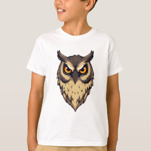Owl Print Design T-Shirt