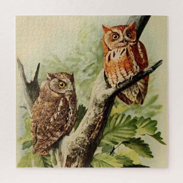 Owl Print Wall Art Puzzle (Vertikal)