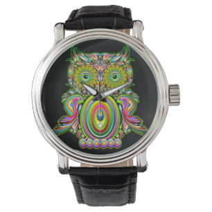 Owl Psychedelic Popart Tapestart Magnet Flasche Öf Armbanduhr