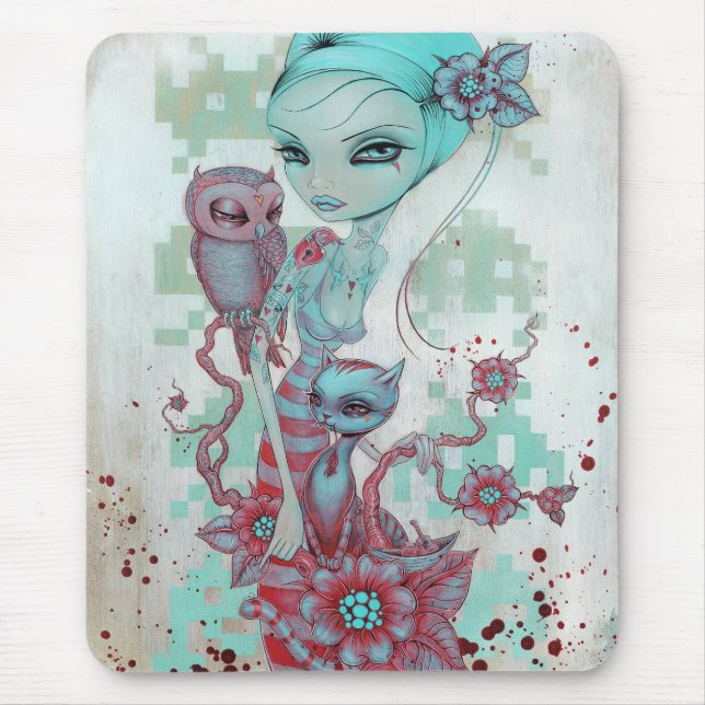 Owl&Pussycat Mousepad (Vorne)