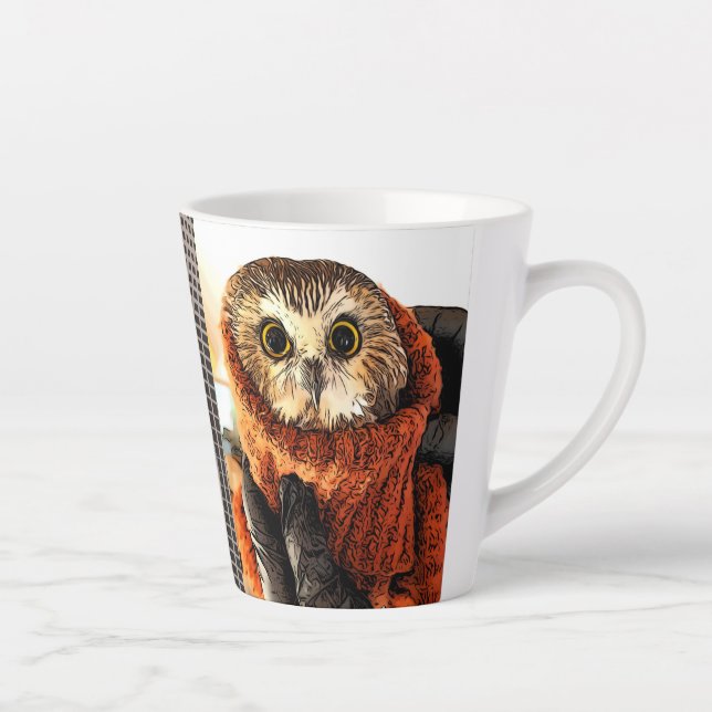 Owl, Rockefeller, Zitat, zweiseitig, Milchtasse (Rechts)