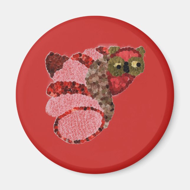 Owl Round Magnet (Vorne)