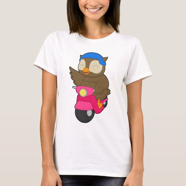 Owl Scooter T-Shirt (Vorderseite)