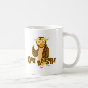 Owl Seien Sie sicher, Niedlicher Cartoon Spaß Bird Tasse
