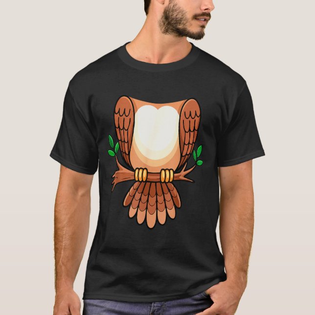 Owl Shirt Adult Men Women Kids Owl Costume  (Vorderseite)