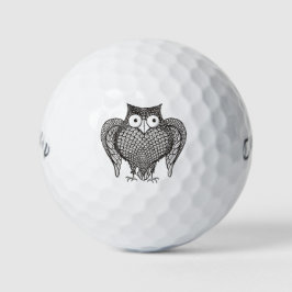 Owl Sketch Cartoon Golfball