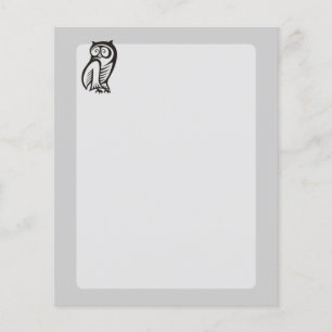Owl-Symbol Schwarz Flyer