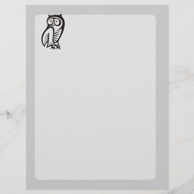 Owl-Symbol Schwarz Flyer (Vorne)