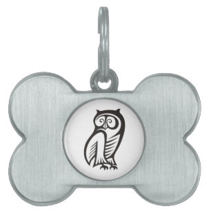 Owl-Symbol Schwarz Tiermarke