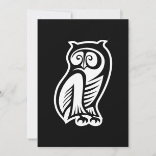 Owl Symbol Weiß