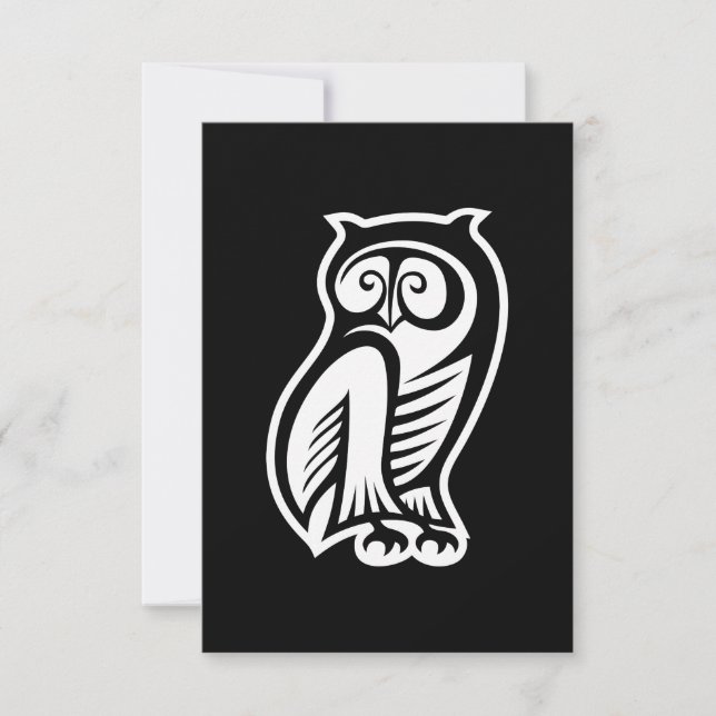 Owl Symbol Weiß (Vorderseite)