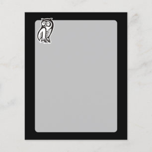 Owl Symbol Weiß Flyer