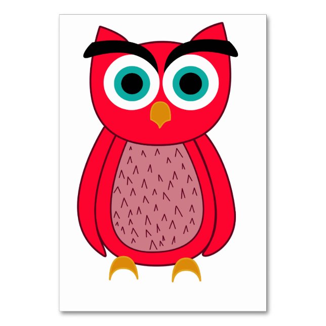 Owl  tischnummer (Vorderseite)