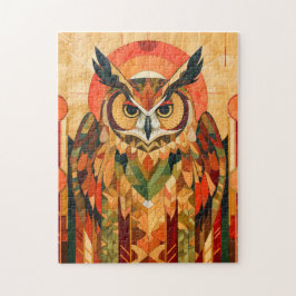 Owl Totem – Urban Art Deco Spirit Puzzle