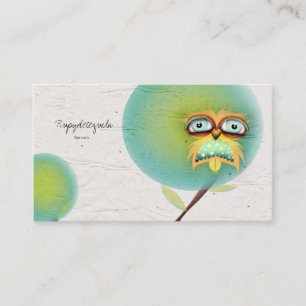 Owl Tree Business Card Visitenkarte