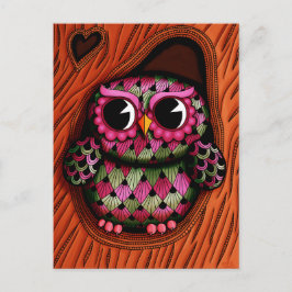Owl Tree Postcard Postkarte