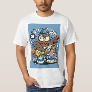 Owl Trippy Lollipop Pop art T-Shirt