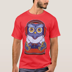 Owl Tshirt Kinder Männer Frauen Nachtschwärmer Mu