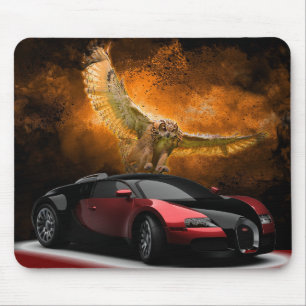 Owl und Auto Mousepad