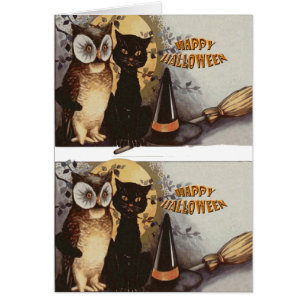 Owl und Cat Halloween