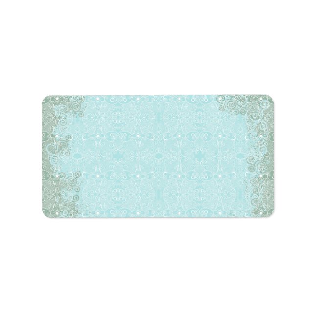 Owl und Firefrefly Lace Adressaufkleber (Vorne)