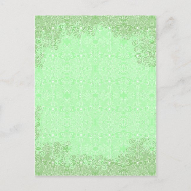 Owl und Firefrefly Lace Postkarte (Vorderseite)