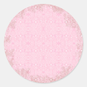 Owl und Firefrefly Lace Runder Aufkleber