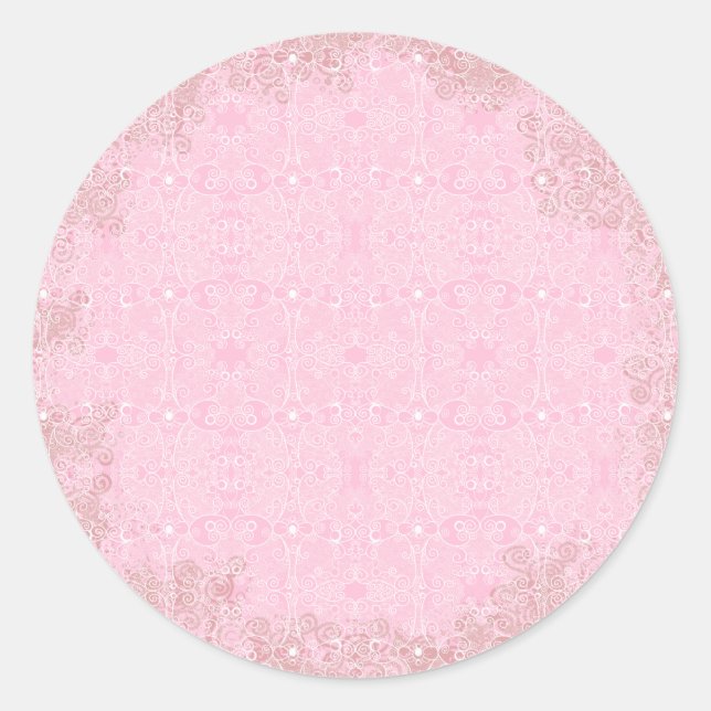 Owl und Firefrefly Lace Runder Aufkleber (Vorderseite)