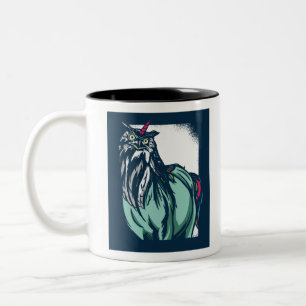Owl Unicorn Zweifarbige Tasse