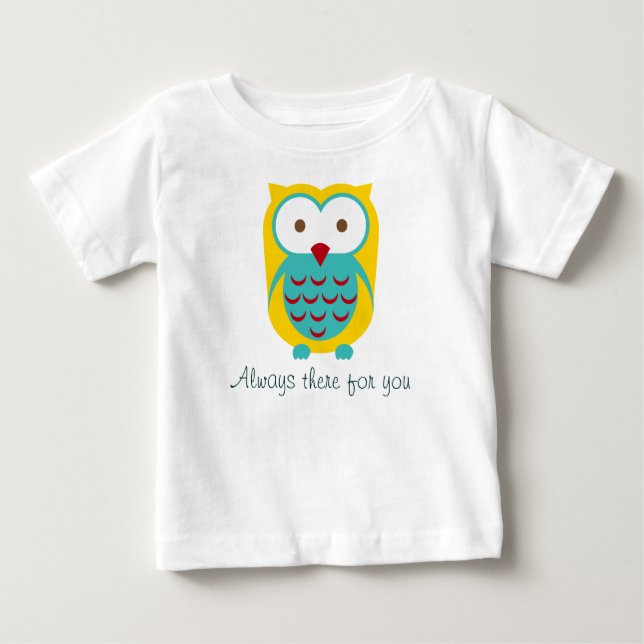 Owl Watching inspirierende Kleidung Baby Onsies Baby T-shirt (Vorderseite)